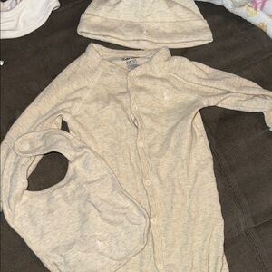 Ralph Lauren Infant Set in Soft Cream